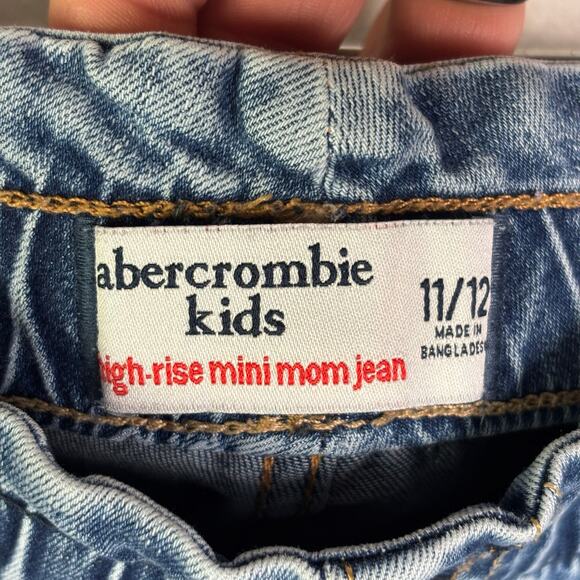 ABERCROMBIE KIDS “High Rise Mini Mom Jean” Girls Size 11/12 - Picture 6 of 8